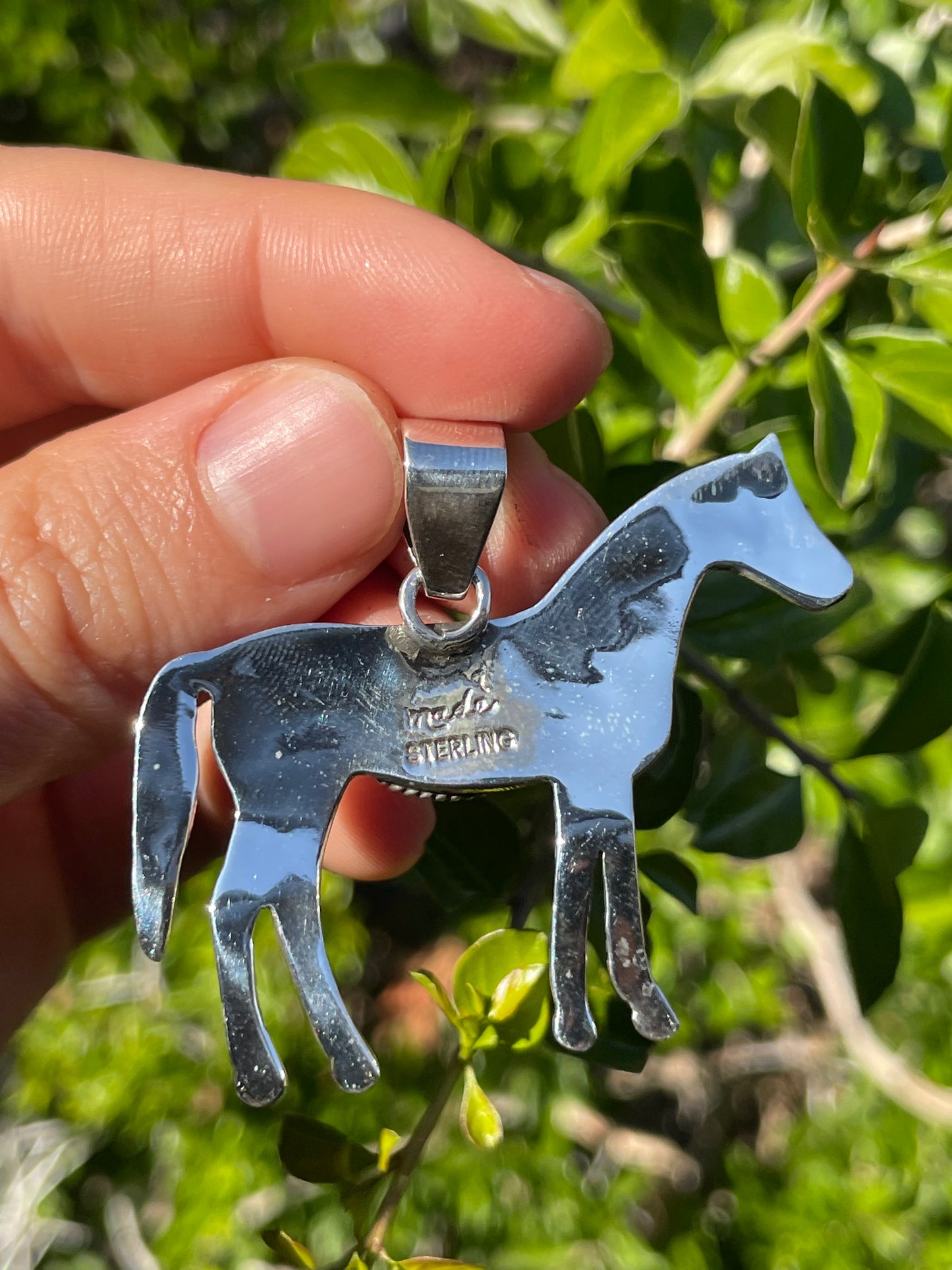 Spiny Oyster Horse Pendant | Sterling Silver 925 B722