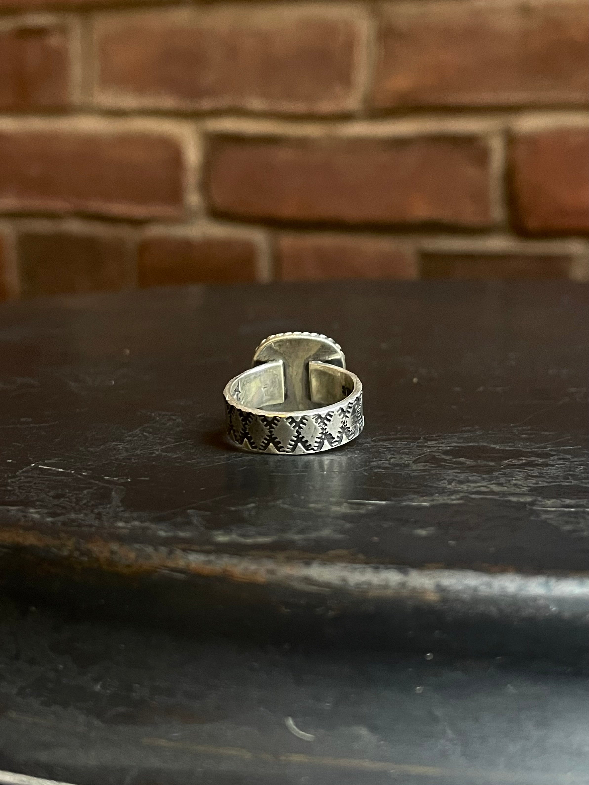 Spiny Oyster Rope Ring | 925 Sterling Silver Size 6 E455