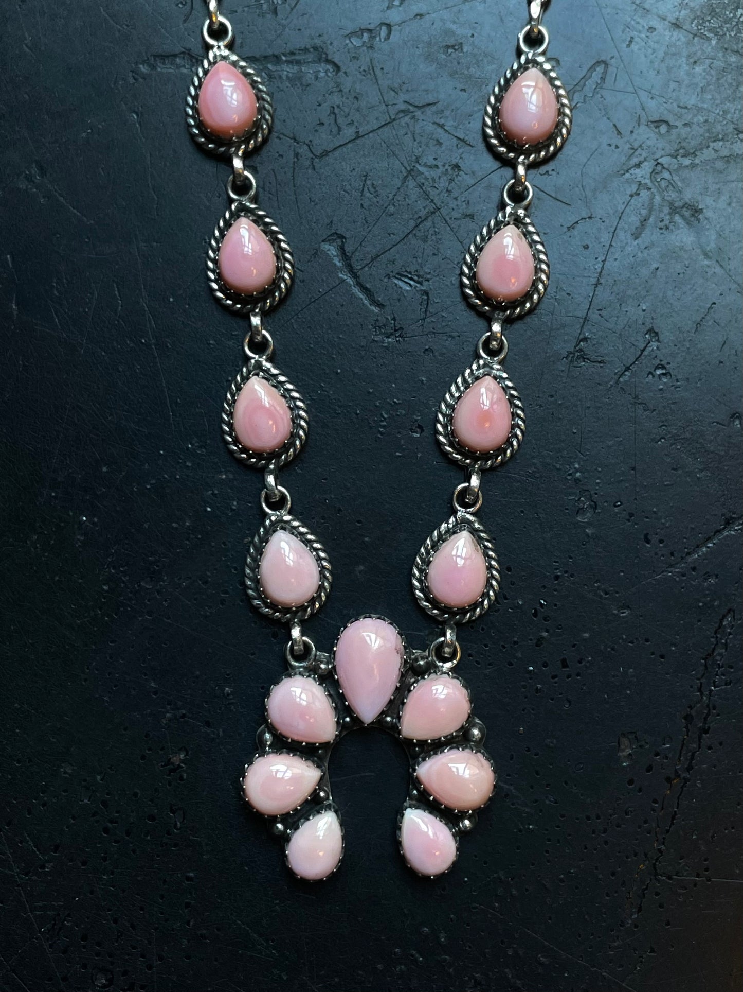 Pink Conch Naja Necklace | 925 Sterling Silver E328