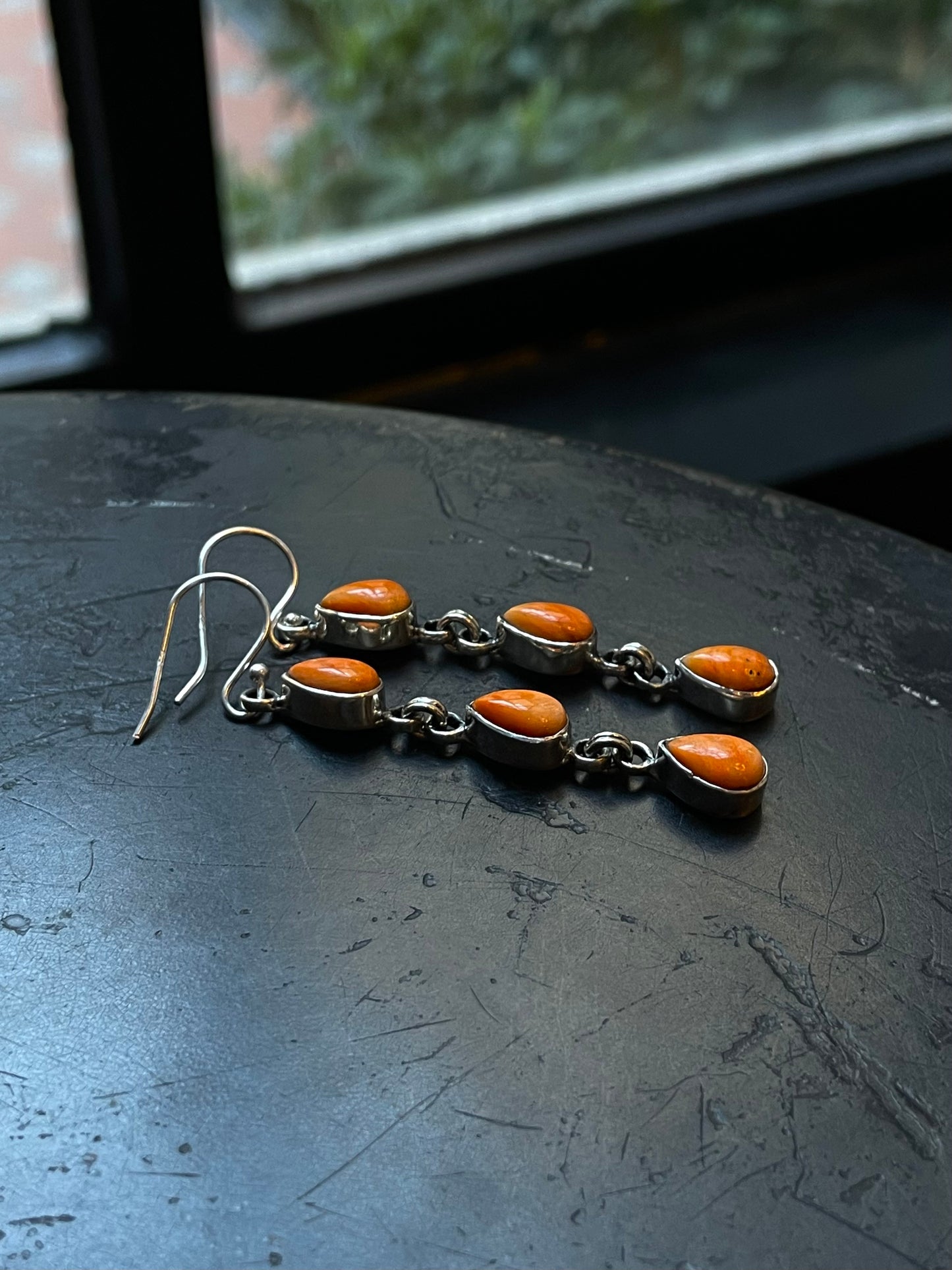 Spiny Oyster Dangle Earrings | 925 Sterling Silver E379