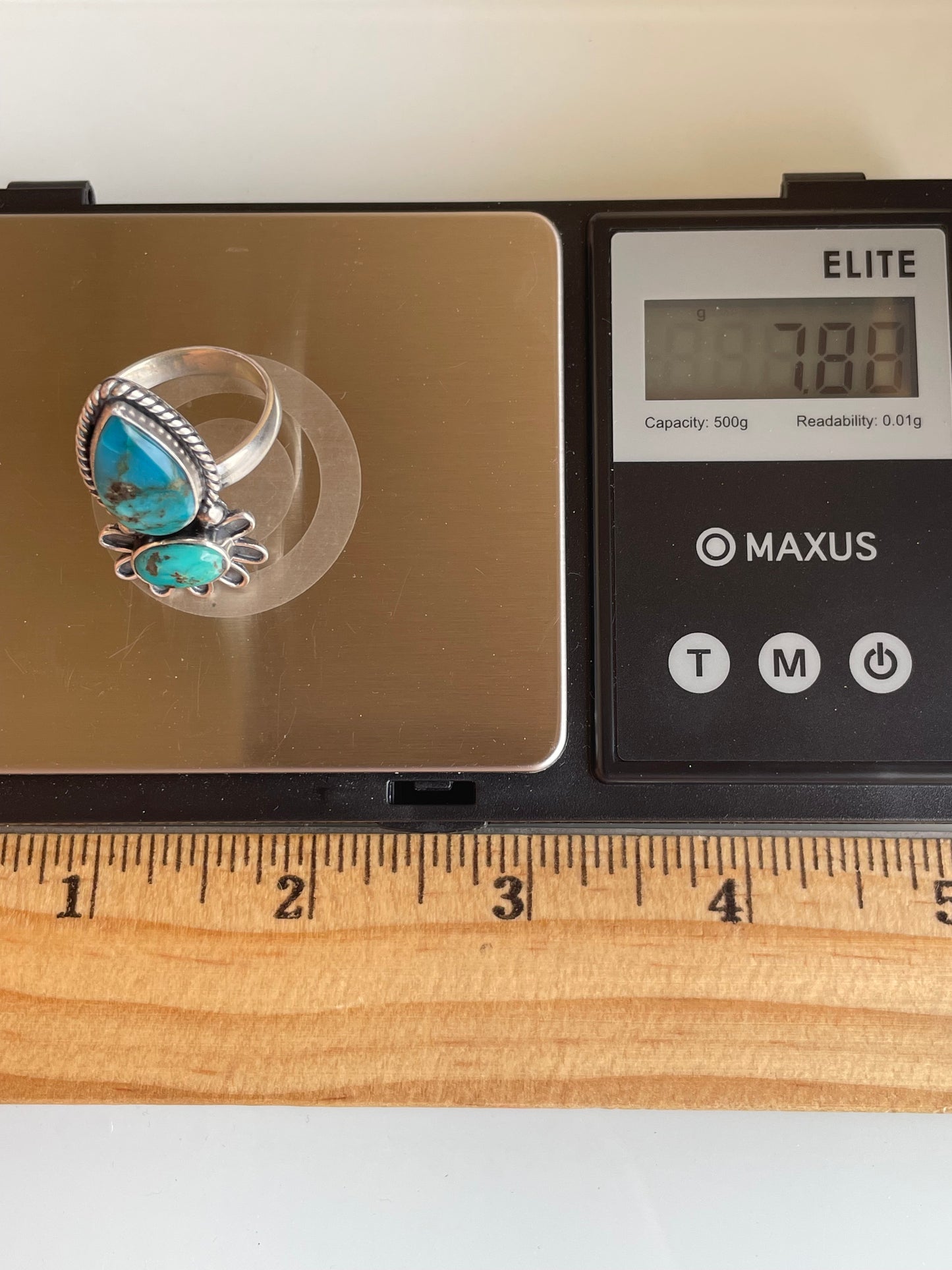 Kingman Turquoise Ring Size 9.75 | 925 Sterling Silver G517