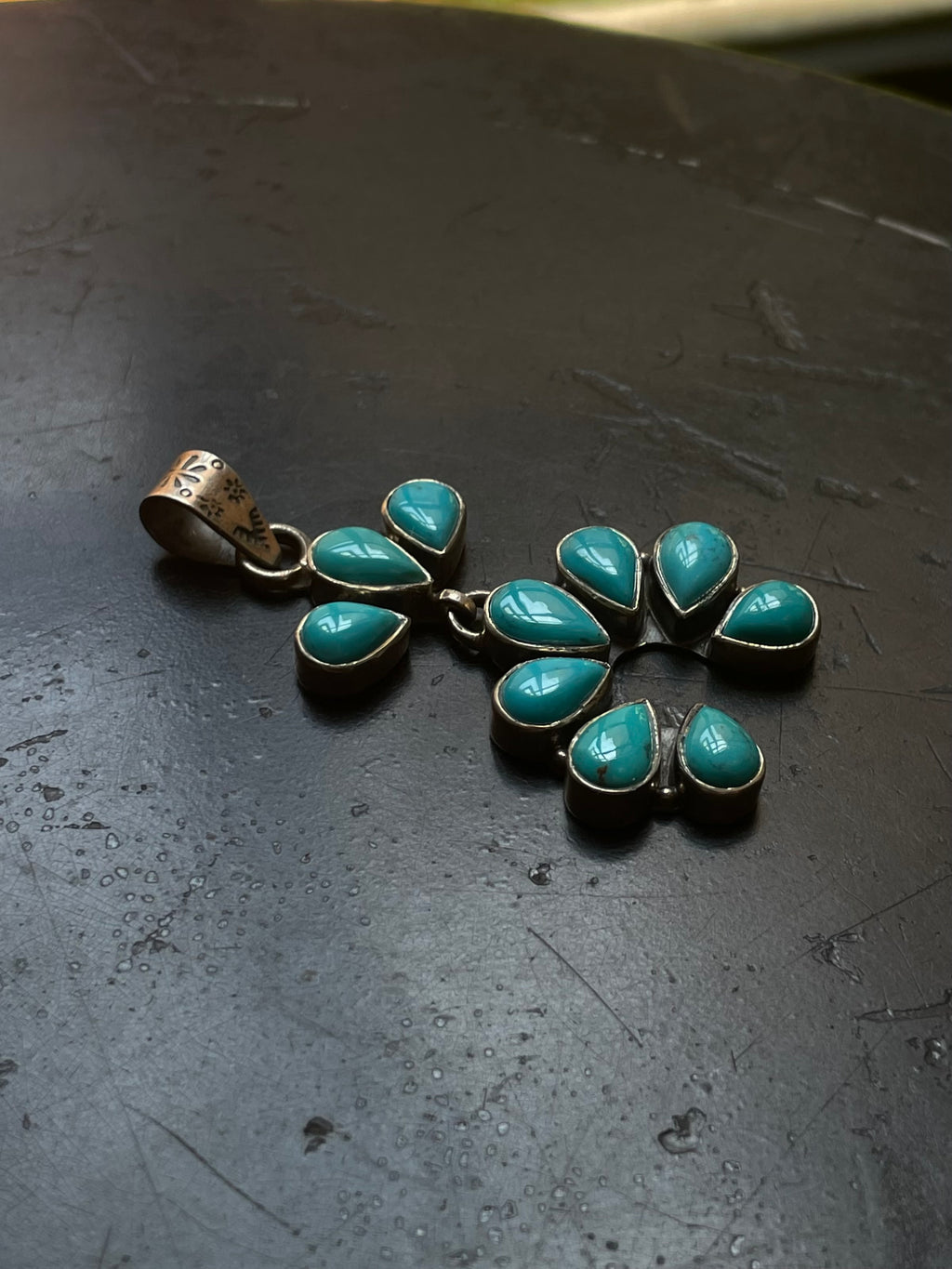 Kingman Turquoise Naja Pendant | 925 Sterling Silver G619