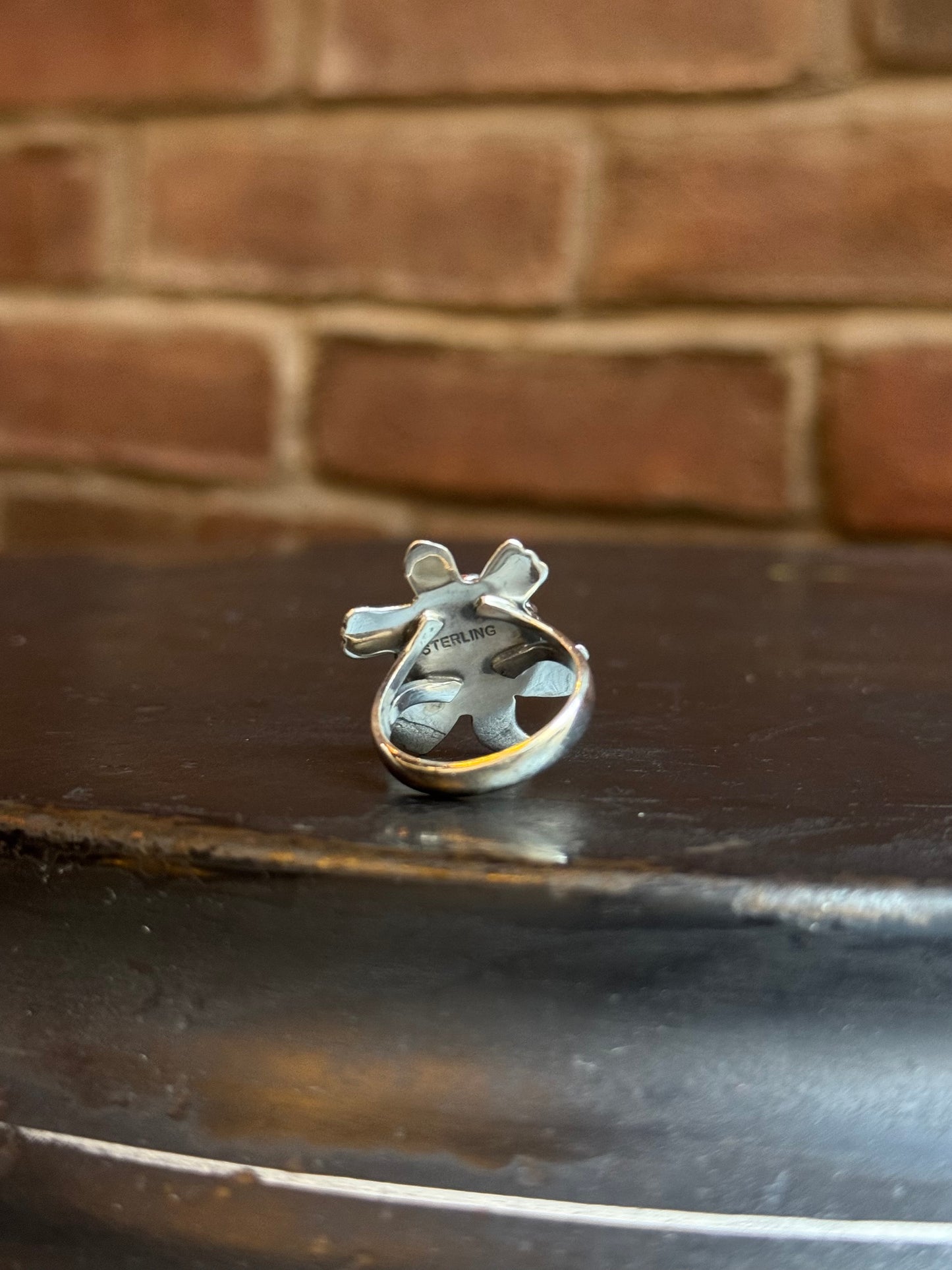 Spiny Oyster Turtle Ring | 925 Sterling Silver | Size 7 C256