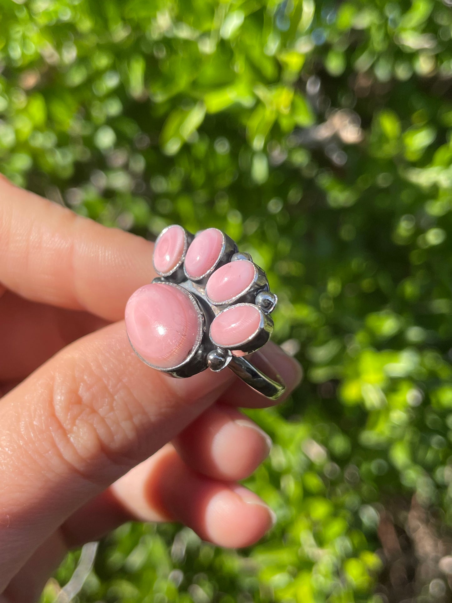 Pink Conch Paw Ring Size 7.25 | 925 Sterling Silver B594
