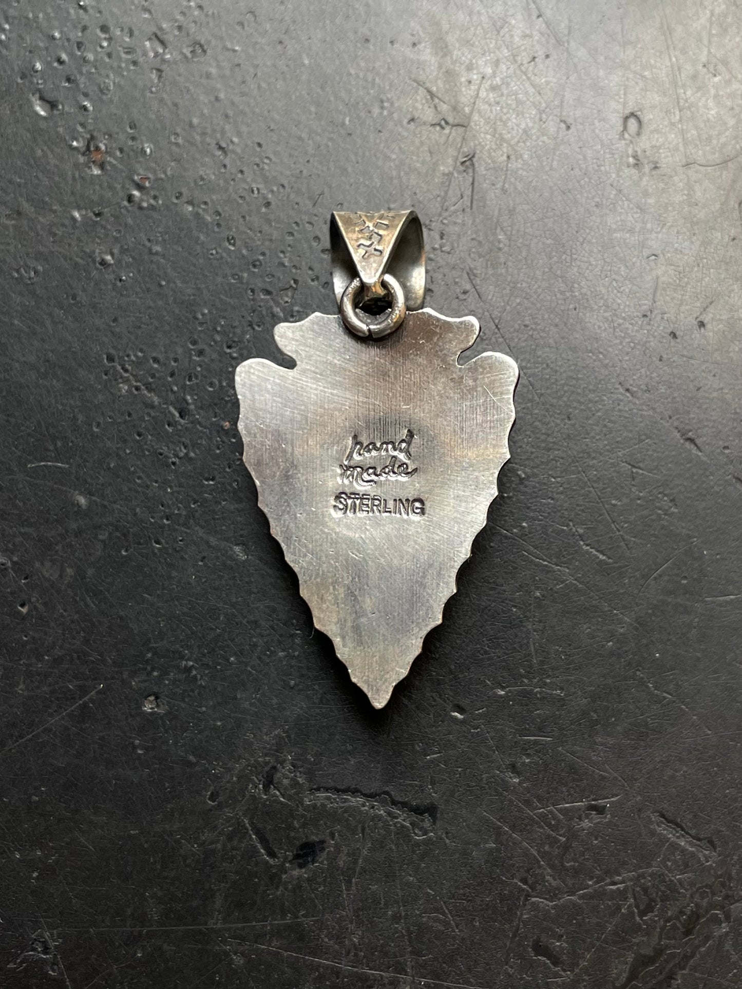 Pink Conch Arrow Head Pendant | 925 Sterling Silver E960