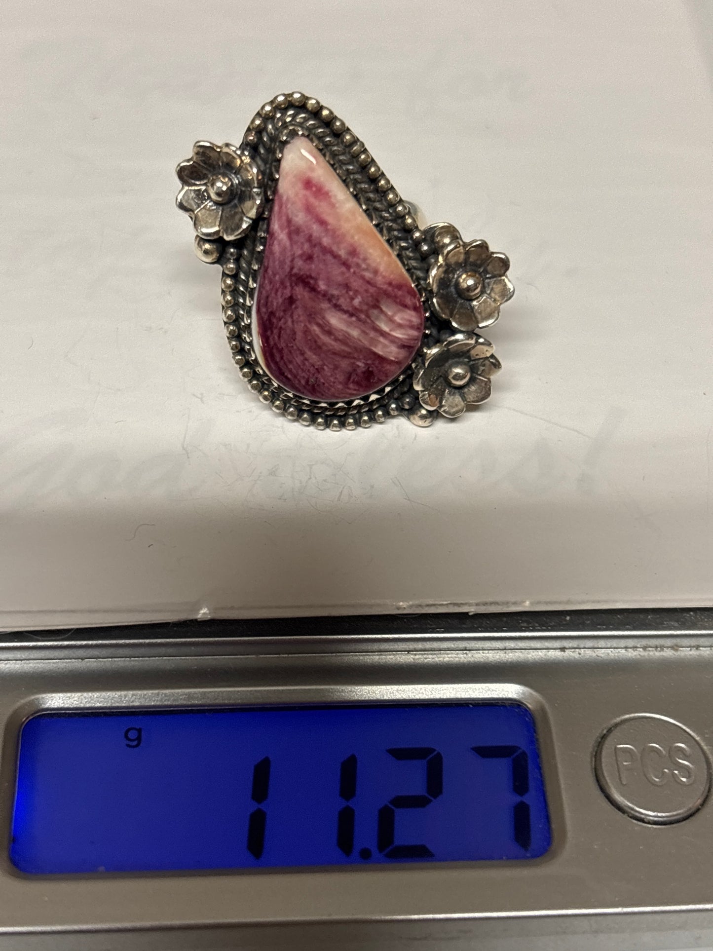 Purple Spiny Oyster Ring Size 6 | 925 Sterling Silver Southwestern Style C891