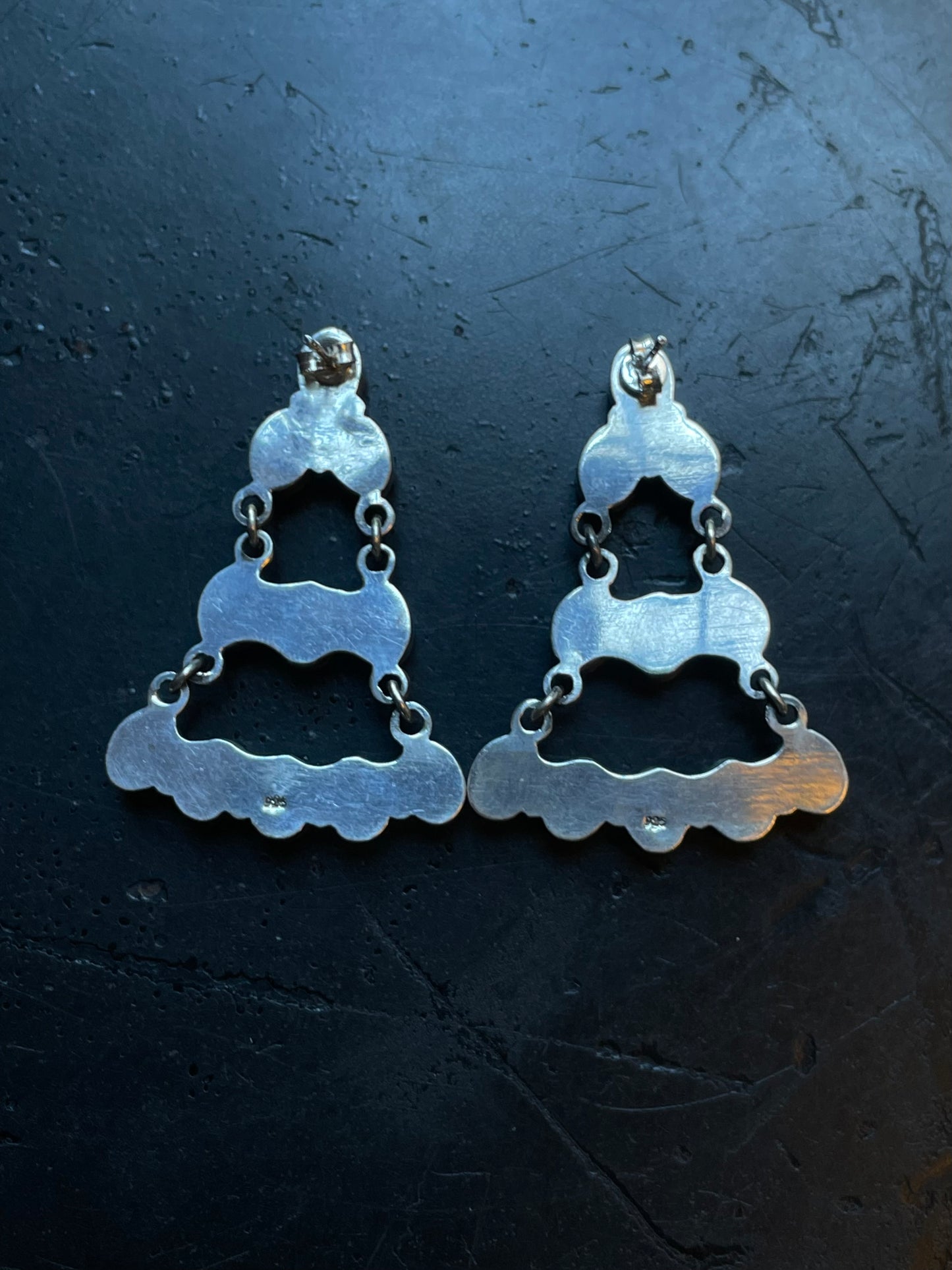 Pink Conch Chandelier Earrings | 925 Sterling Silver E376