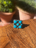 Turquoise Heart Ring Size 9 | 925 Sterling Silver C863