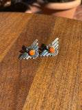 Spiny Oyster Thunderbird Stud Earrings | 925 Sterling Silver C829