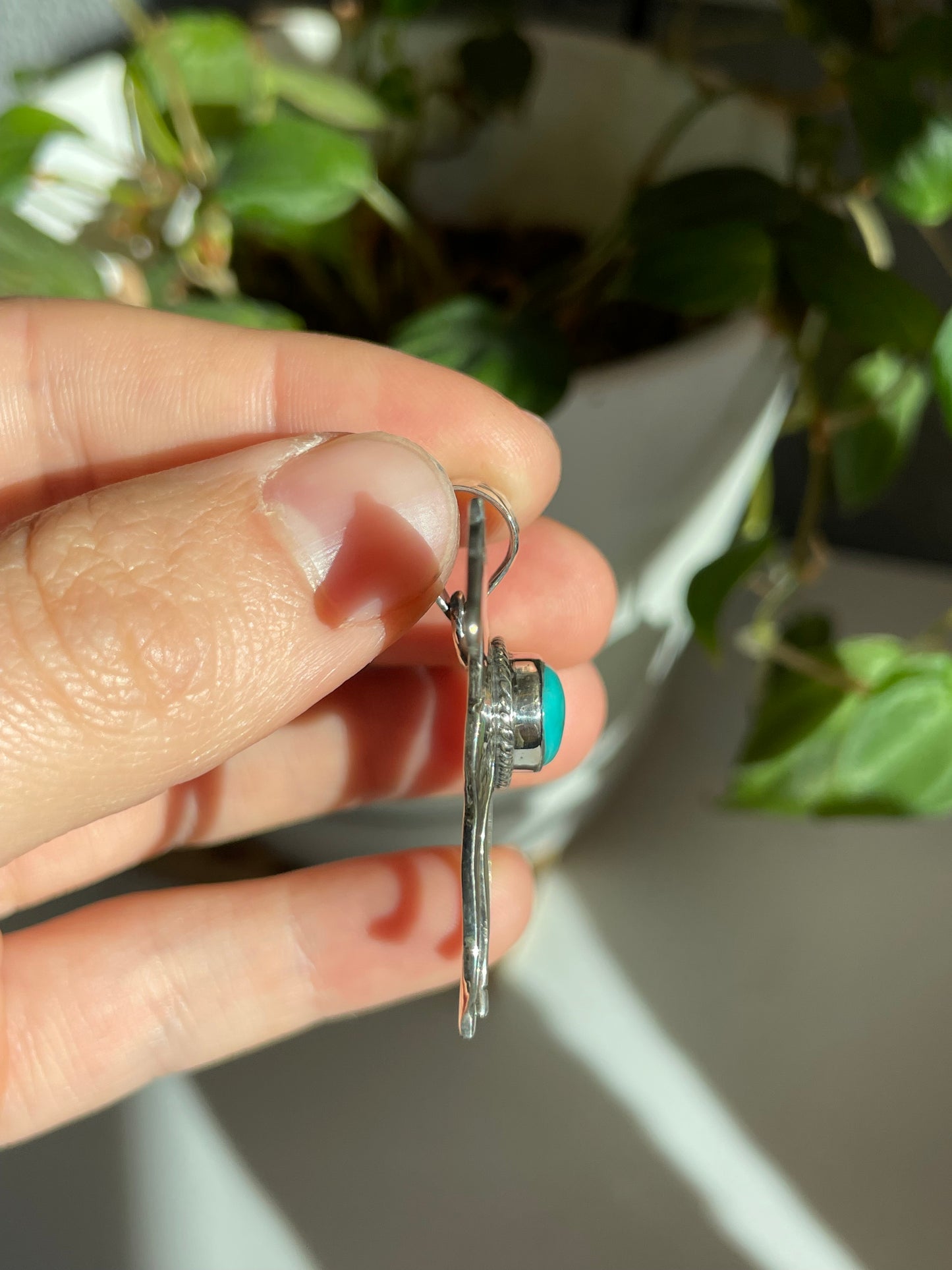 Turquoise Horse Pendant | Sterling Silver 925 B791