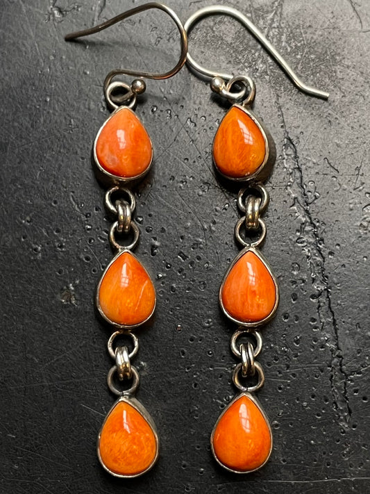 Spiny Oyster Hook Earrings | 925 Sterling Silver G244