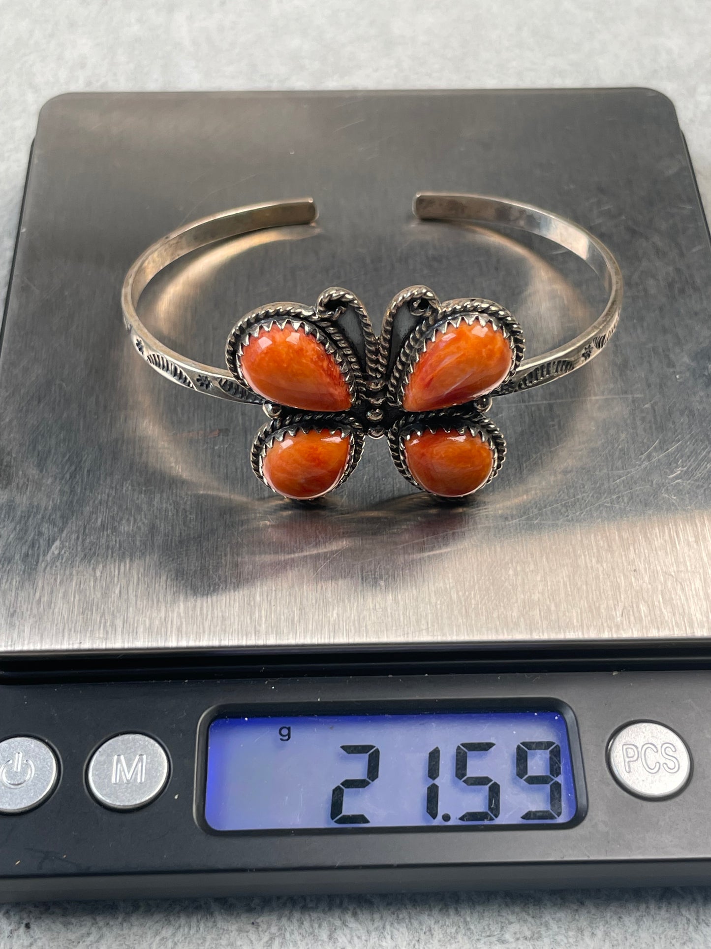 Spiny Oyster Butterfly Cuff Bracelet | Sterling Silver D140