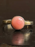 Pink Conch Ring Size 8 | 925 Sterling Silver G144