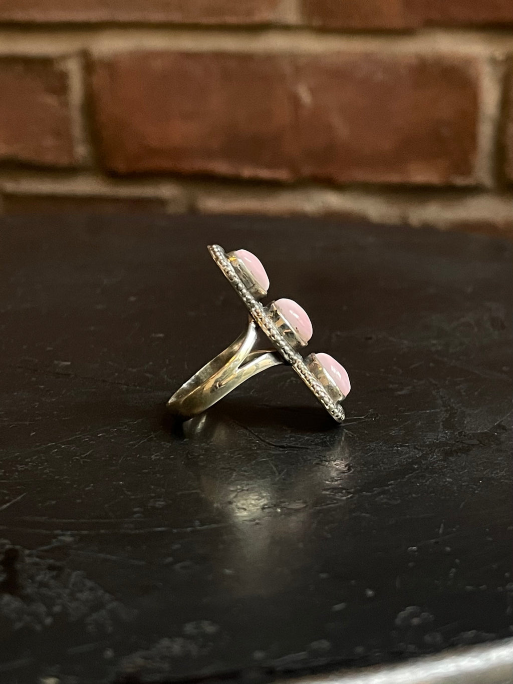 Pink Conch Heart Ring Size 6.25 | 925 Sterling Silver G173