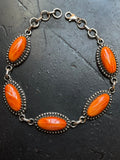 Spiny Oyster Link Bracelet | Sterling Silver G440
