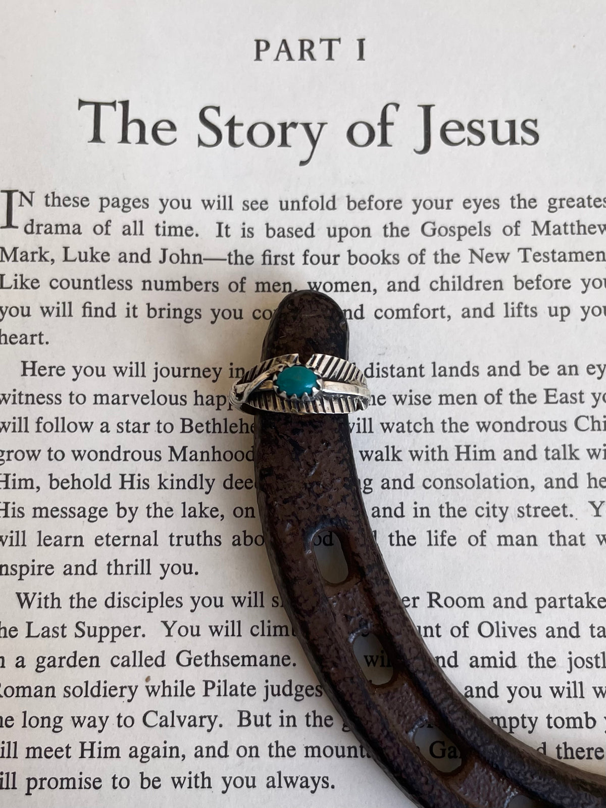 Turquoise Feather Ring | 925 Sterling Silver Size 8.25 G809