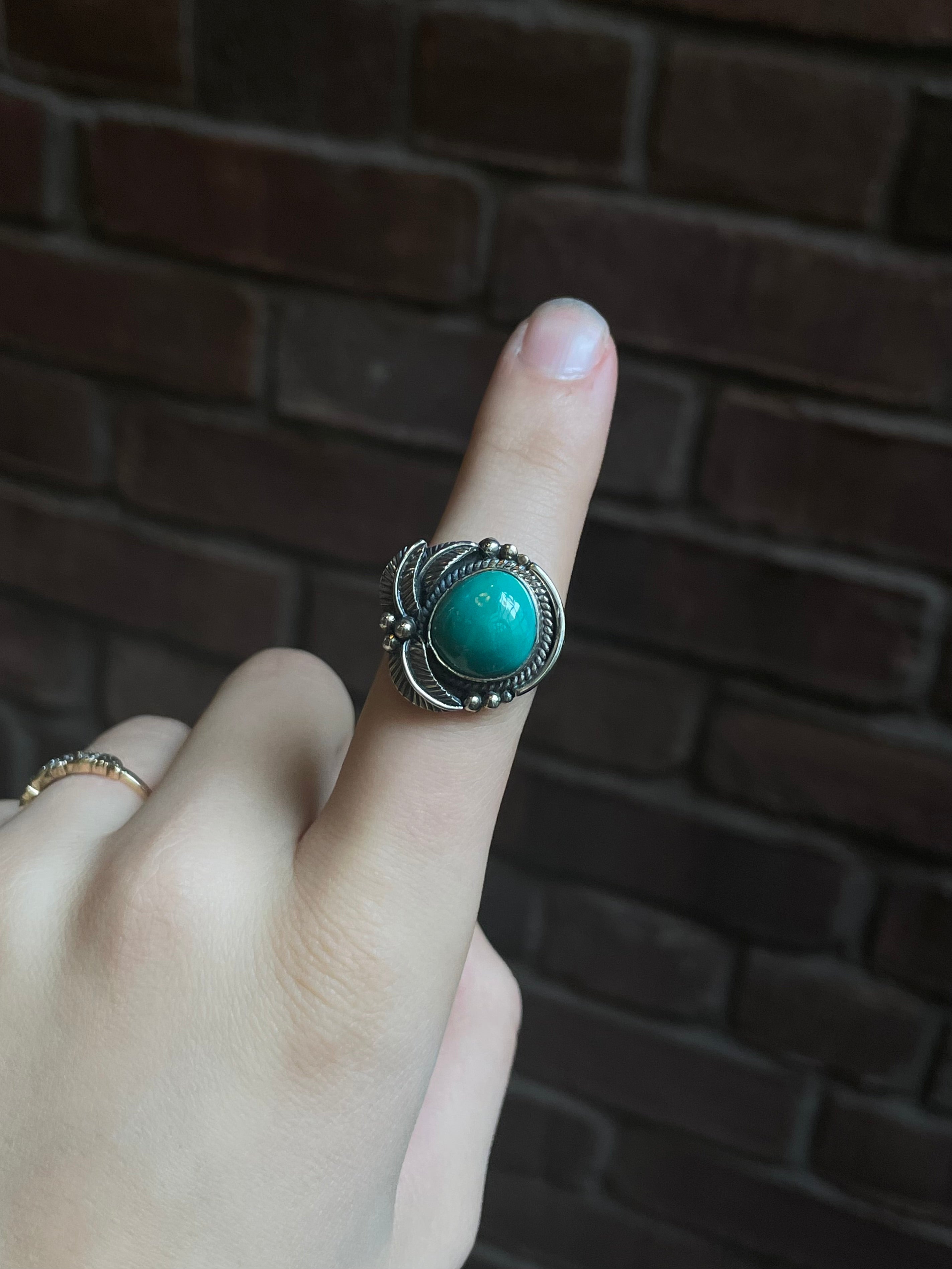 Turquoise Ring Size 9 | 925 Sterling Silver C925