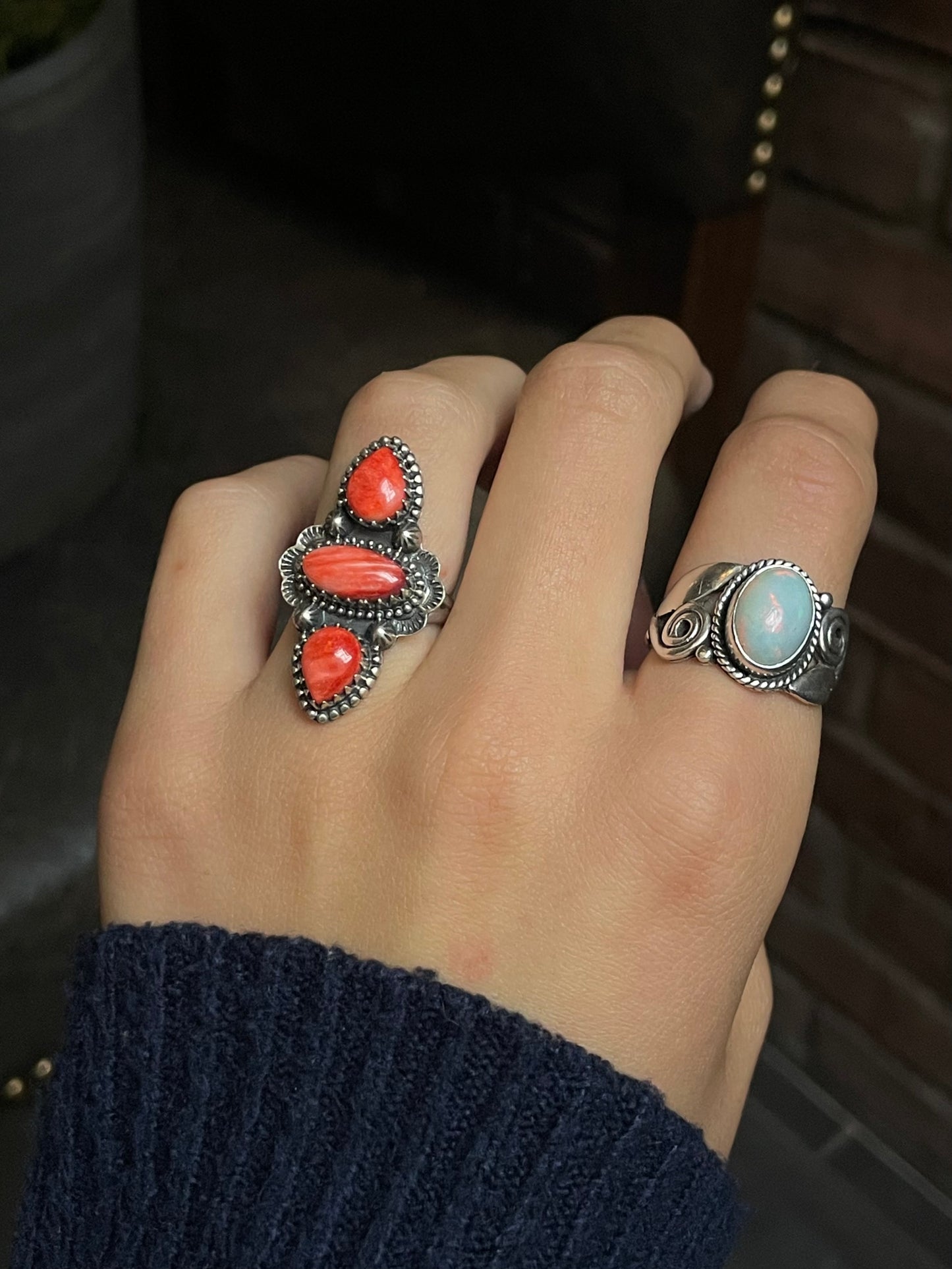 Spiny Oyster Ring Size 7| 925 Sterling Silver G232