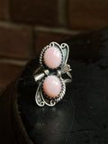 Pink Conch Ring Size 6 | 925 Sterling Silver E758