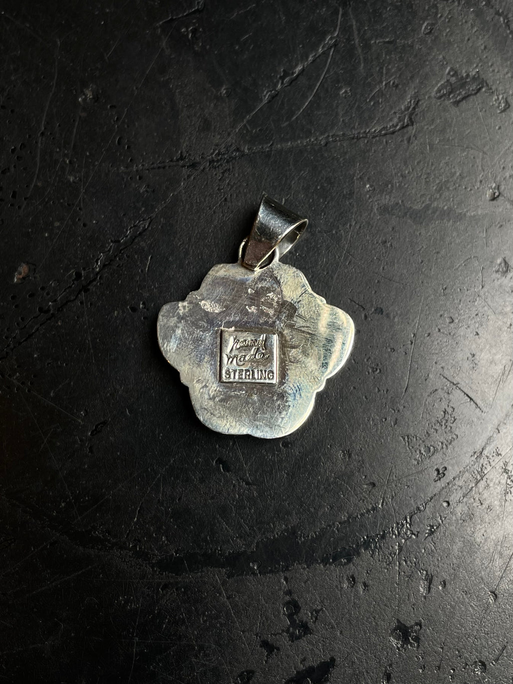Turquoise Paw Heart Pendant | 925 Sterling Silver C992