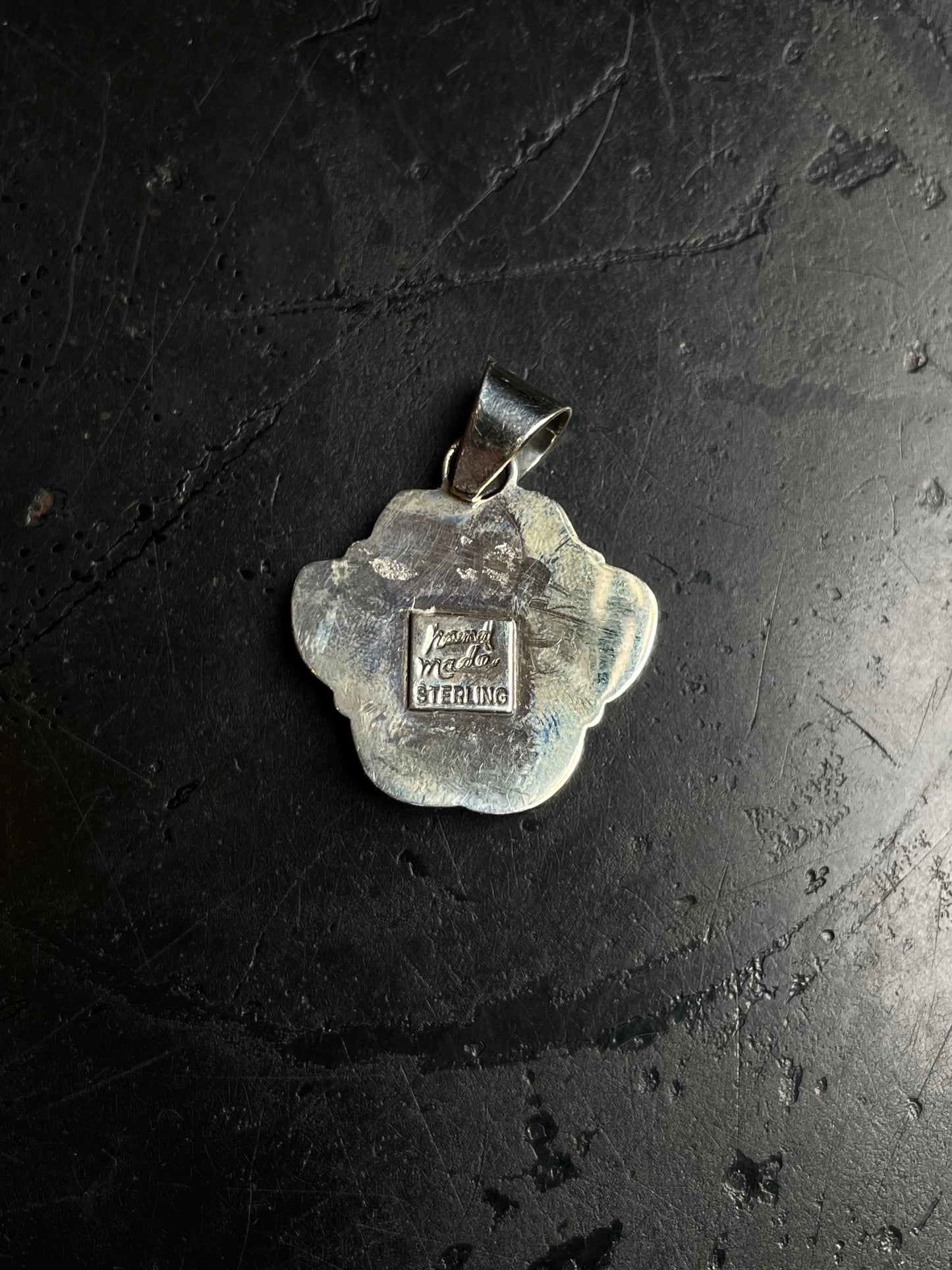 Turquoise Paw Heart Pendant | 925 Sterling Silver C992
