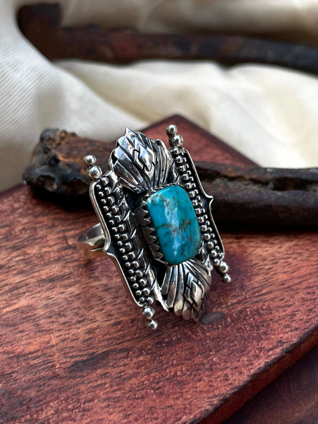 Turquoise Ring Size 9 | 925 Sterling Silver C933