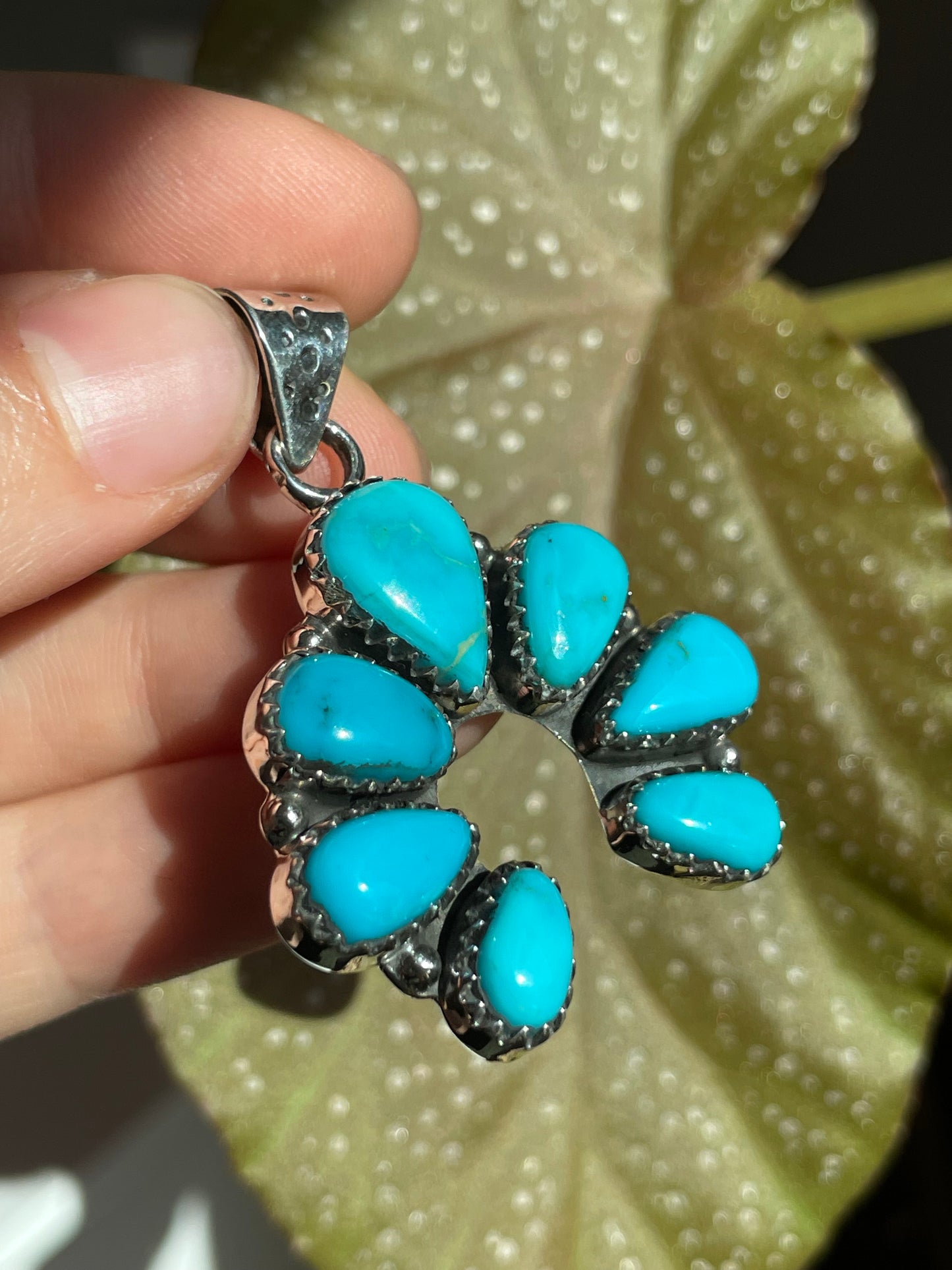 Turquoise Naja Pendant | Sterling Silver 925 B854