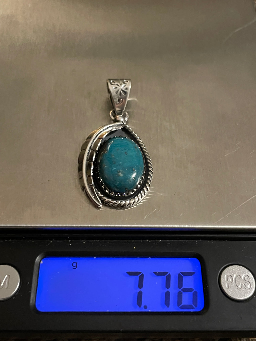 Turquoise Pendant | Sterling Silver 925 B820