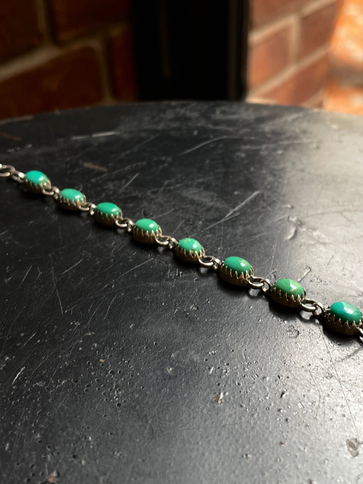 Kingman Turquoise Link Bracelet | 925 Sterling Silver E106