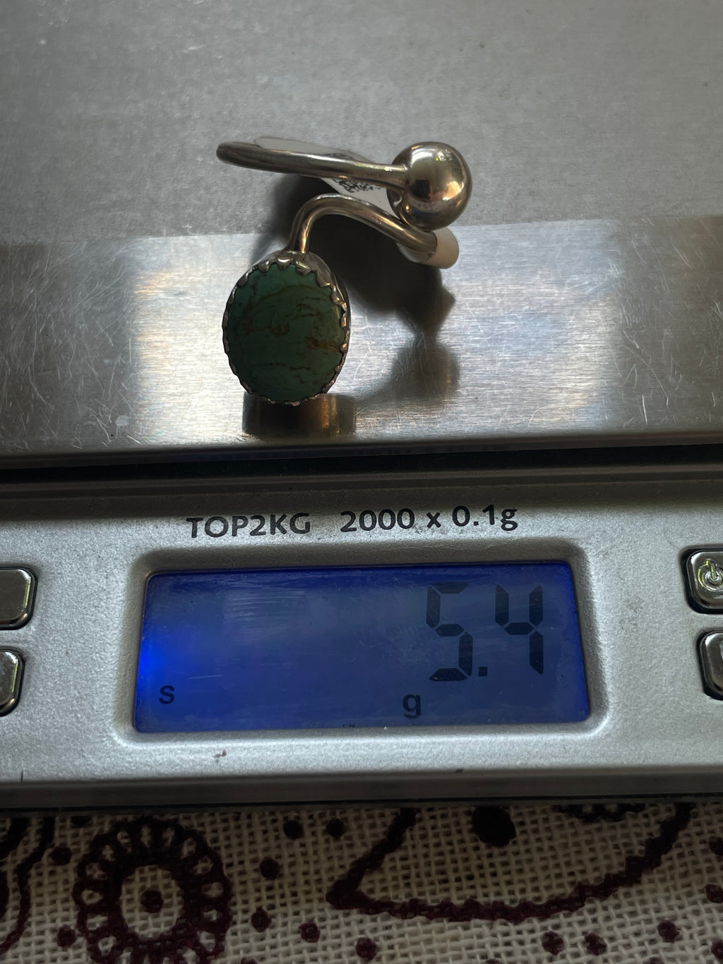 Turquoise Ring | 925 Sterling Silver | Size 8 D355