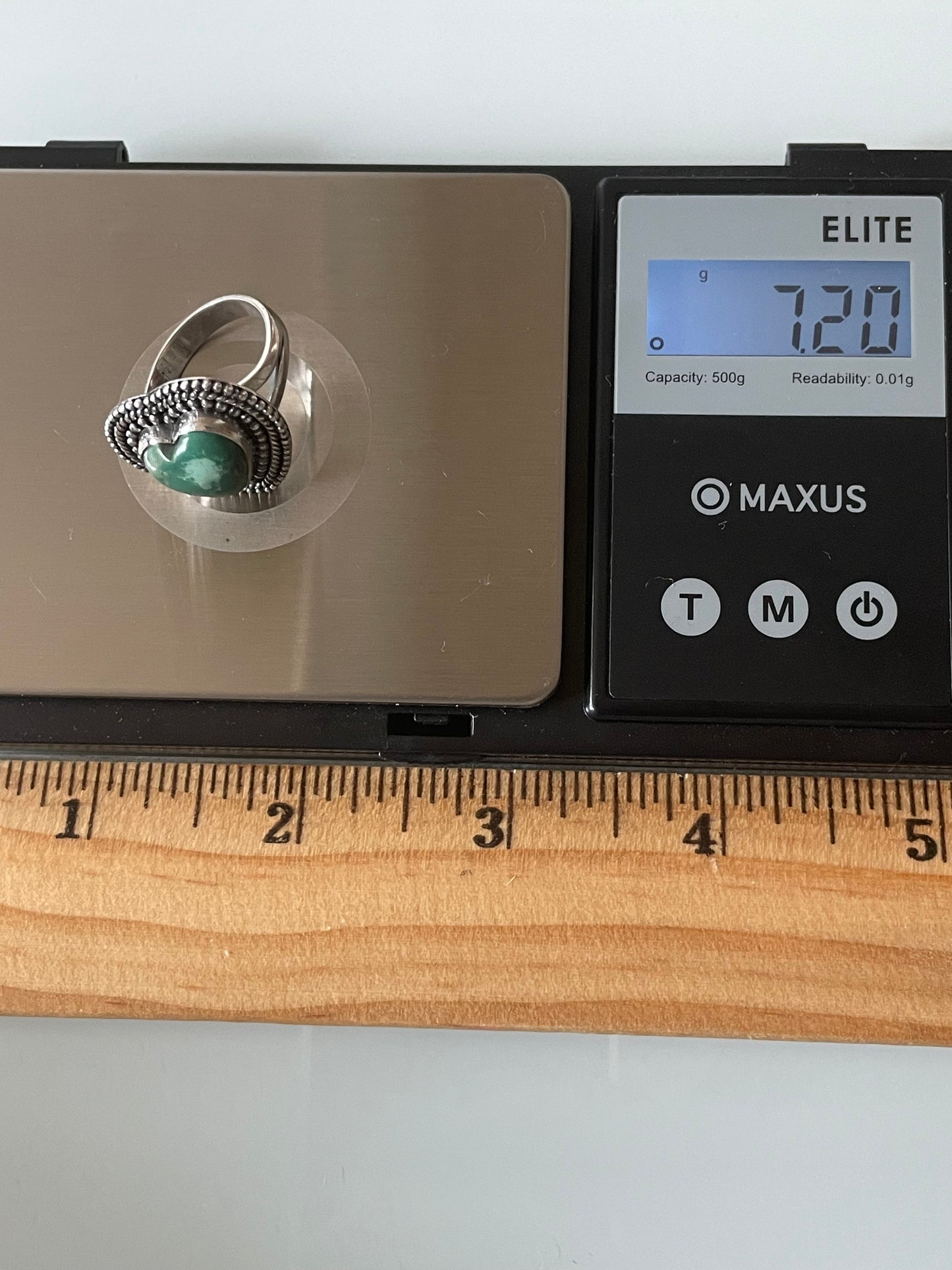 Turquoise Heart Ring Size 6 | 925 Sterling Silver G280