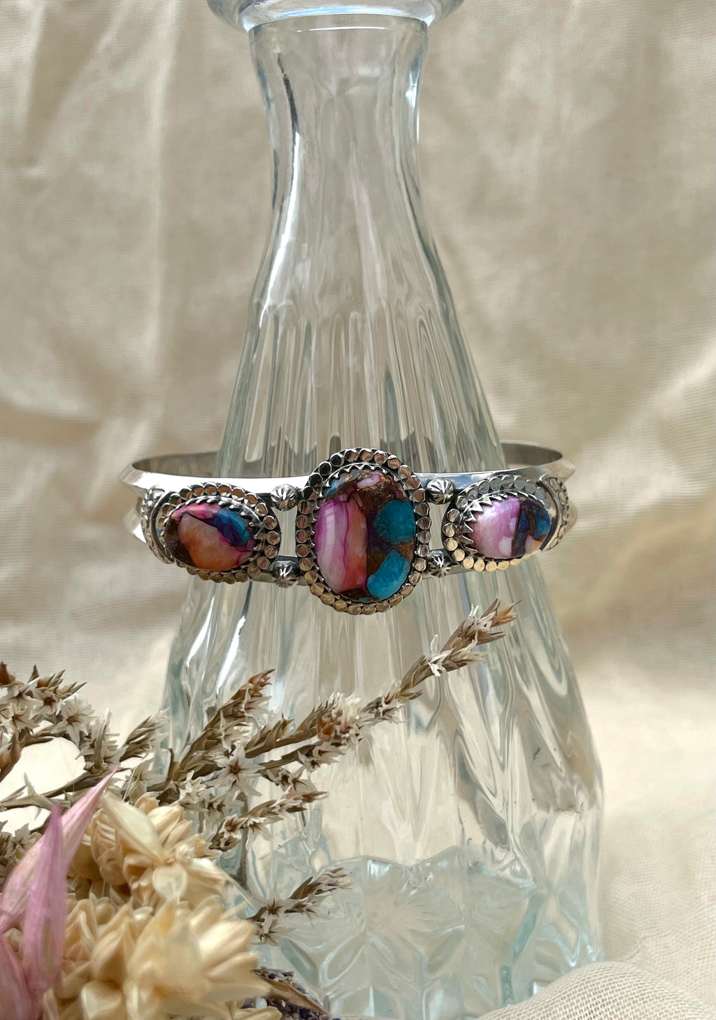 Dahlia Cuff Bracelet | 925 Sterling Silver D274