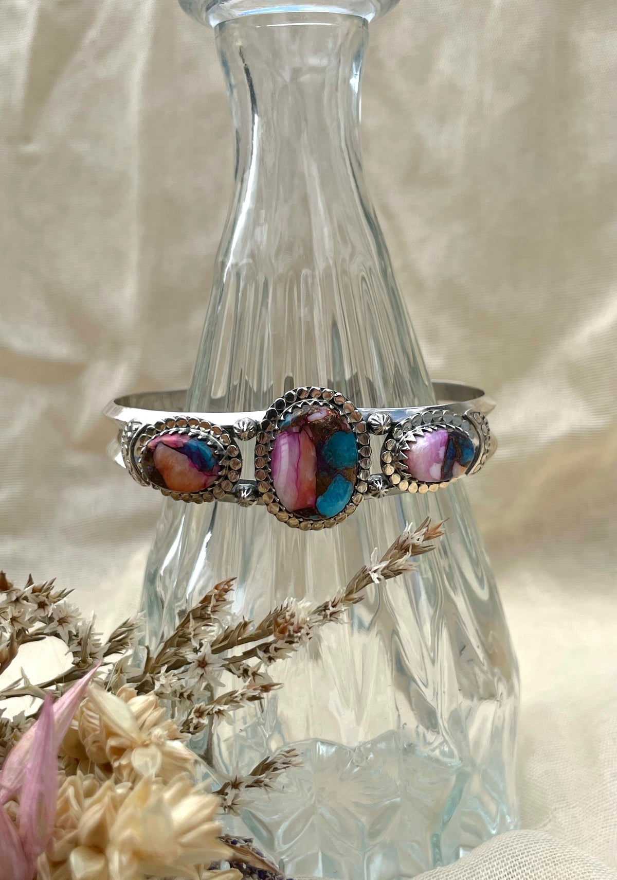 Dahlia Cuff Bracelet | 925 Sterling Silver D274