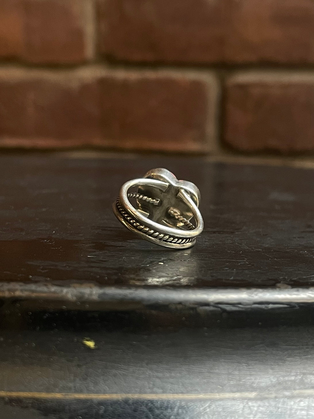 Pink Conch Heart Ring Size 6.5 | 925 Sterling Silver G115