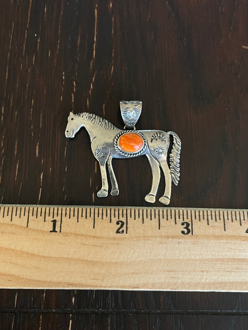 Spiny Oyster Horse Pendant | Sterling Silver E717