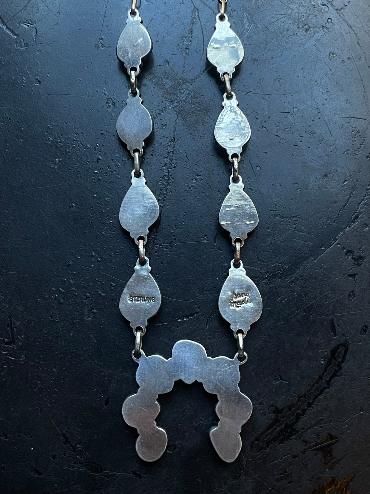 Kingman Turquoise Naja Necklace | 925 Sterling Silver G394