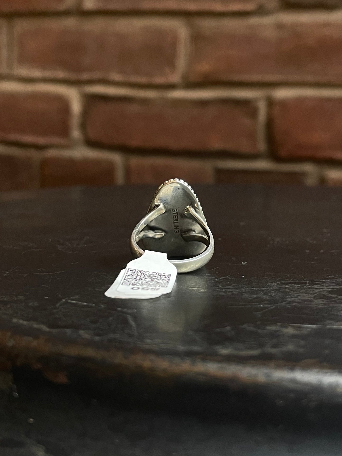 Spiny Oyster Twisted Wire Ring | Sterling Silver | Size 7 | A453