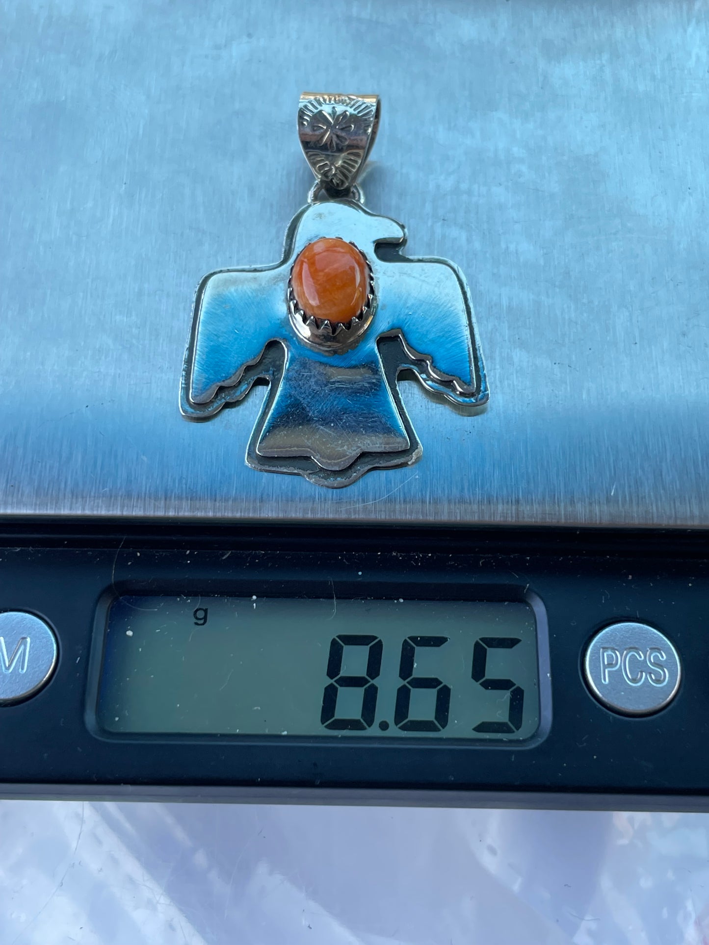Spiny Oyster Thunderbird Pendant | Sterling Silver 925 C776