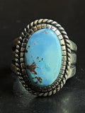 Kingman Turquoise Ring | Sterling Silver | Size 8 G388
