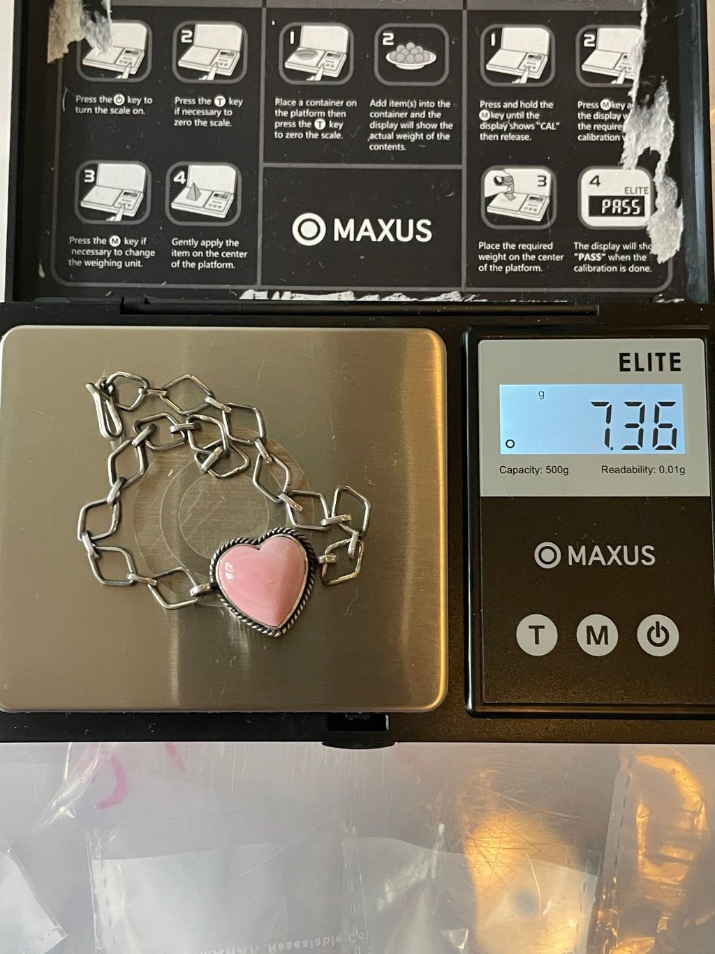 Pink Conch Heart Bracelet | 925 Sterling Silver E547
