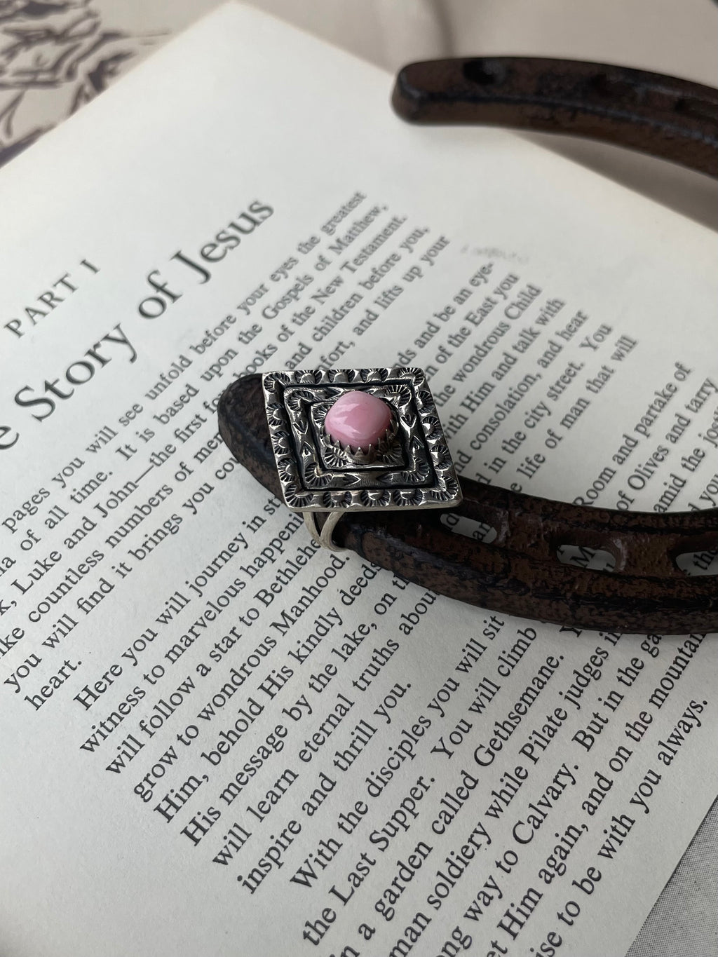 Pink Conch Ring Size 9.5 | 925 Sterling Silver G785