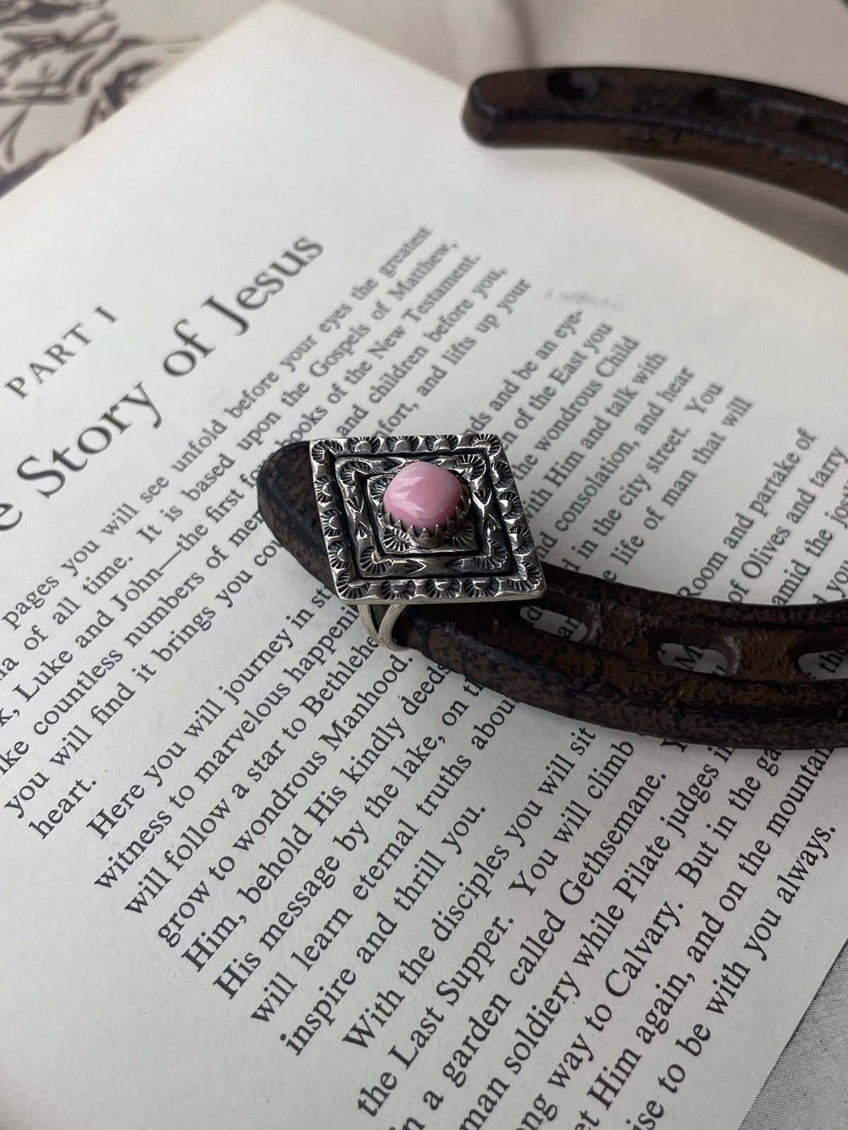 Pink Conch Ring Size 9.5 | 925 Sterling Silver G785