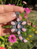 Pink Conch Dragonfly Pendant | Sterling Silver 925 B486