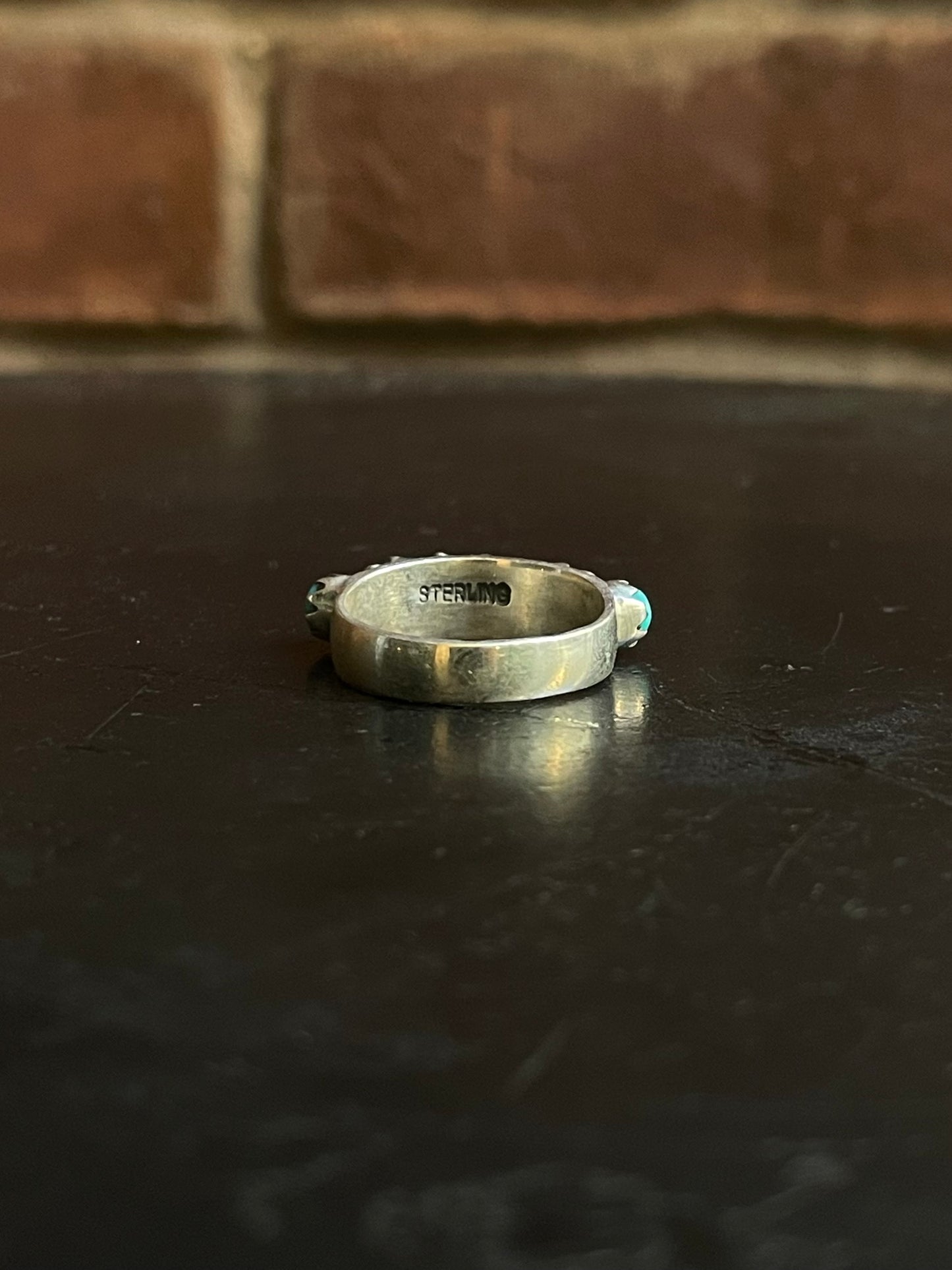 Kingman Turquoise Ring | Sterling Silver | Size 7 G372