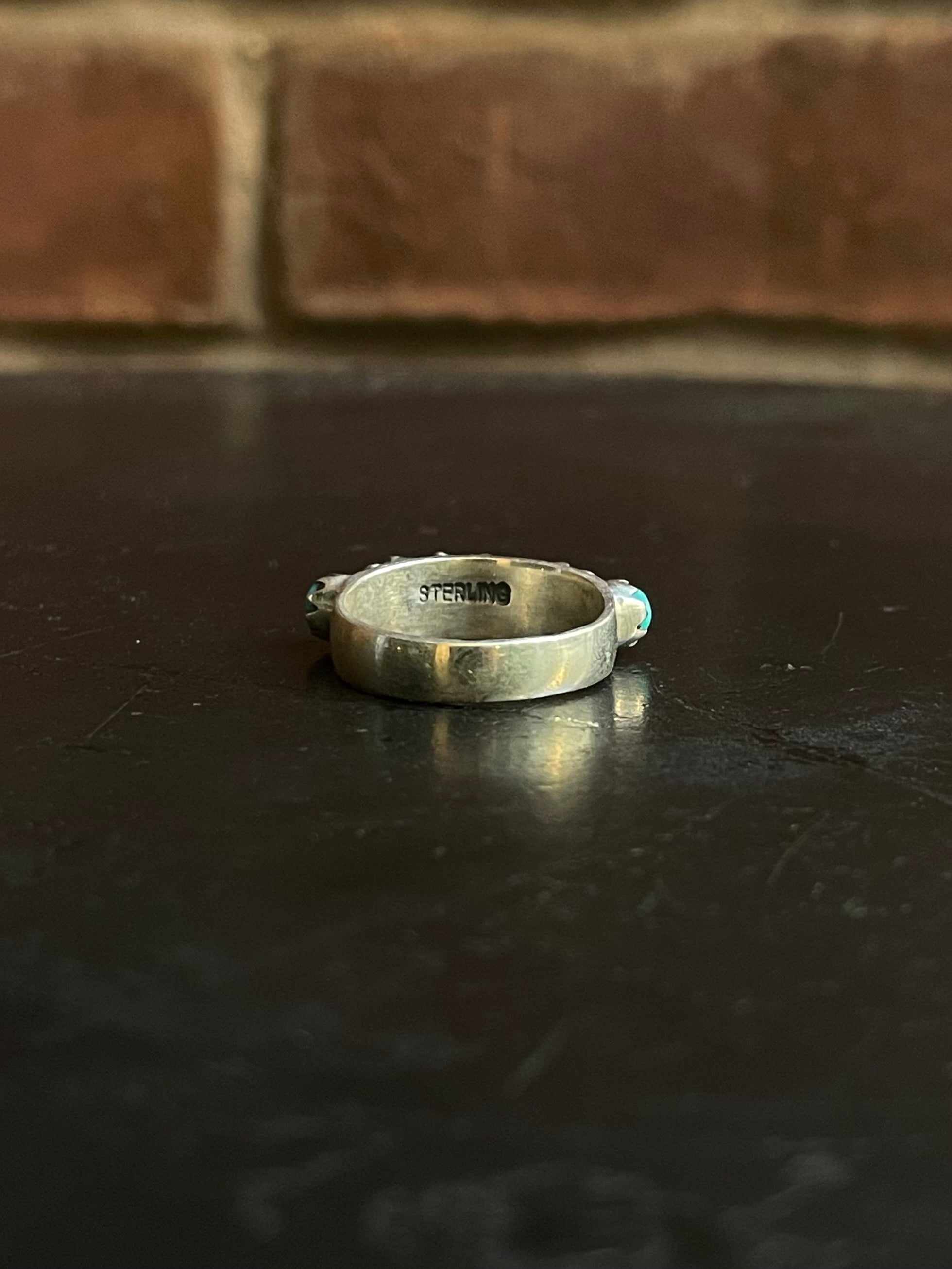 Kingman Turquoise Ring | Sterling Silver | Size 7 G372