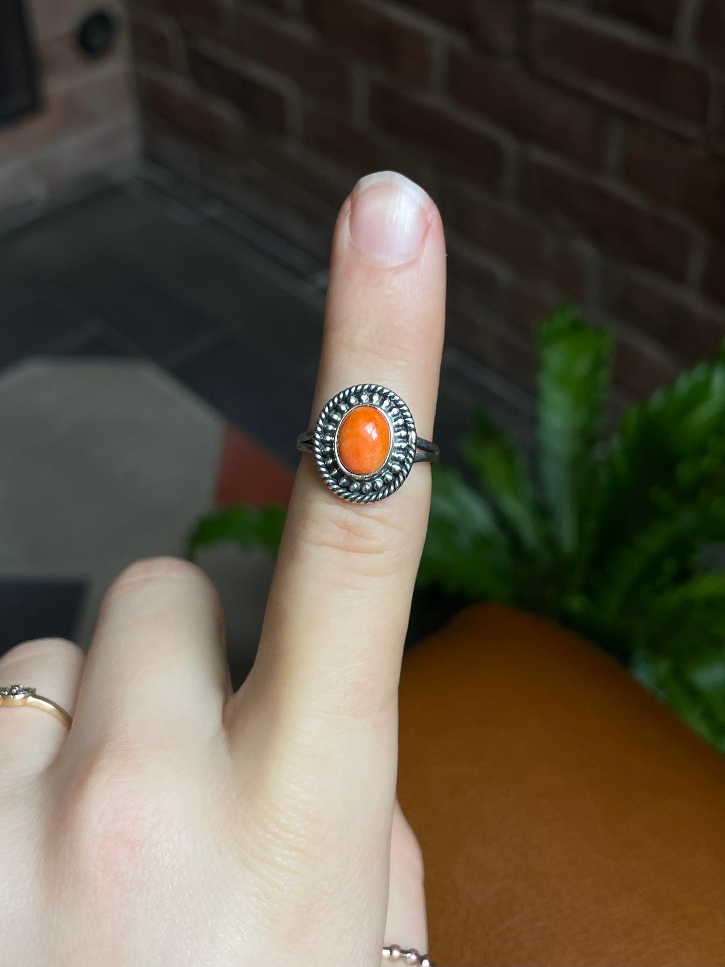 Spiny Oyster Ring | 925 Sterling Silver Size 7 E435