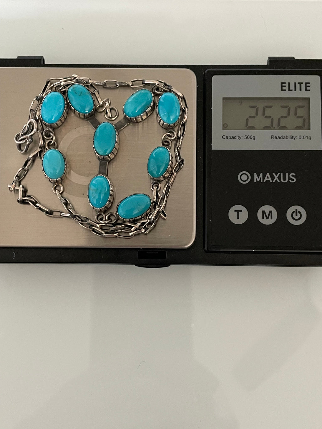Kingman Turquoise Lariat Necklace | 925 Sterling Silver G592