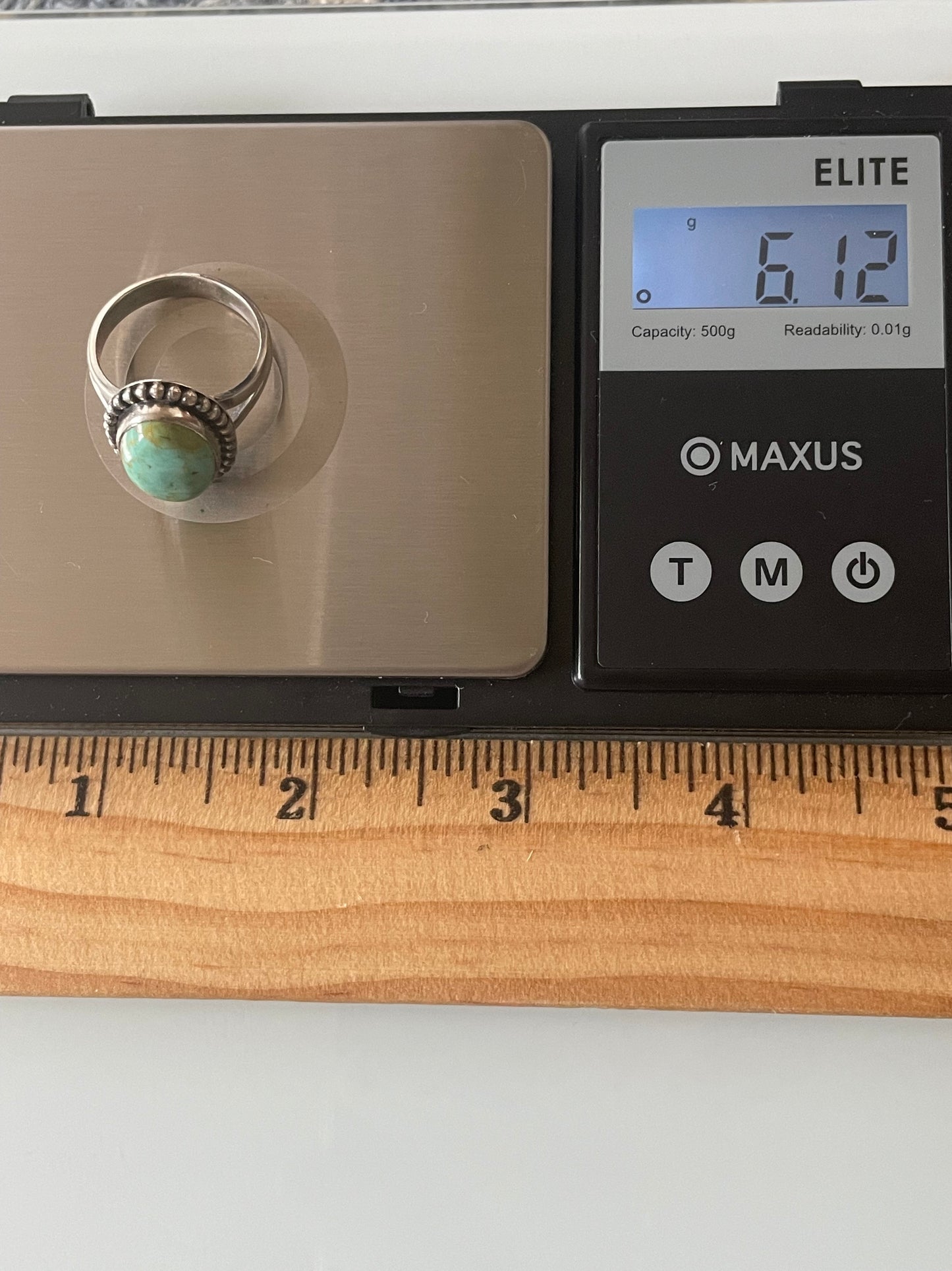 Turquoise Ring Size 7.5 | 925 Sterling Silver G289