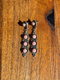 Pink Conch Drop Stud Earrings | 925 Sterling Silver C830