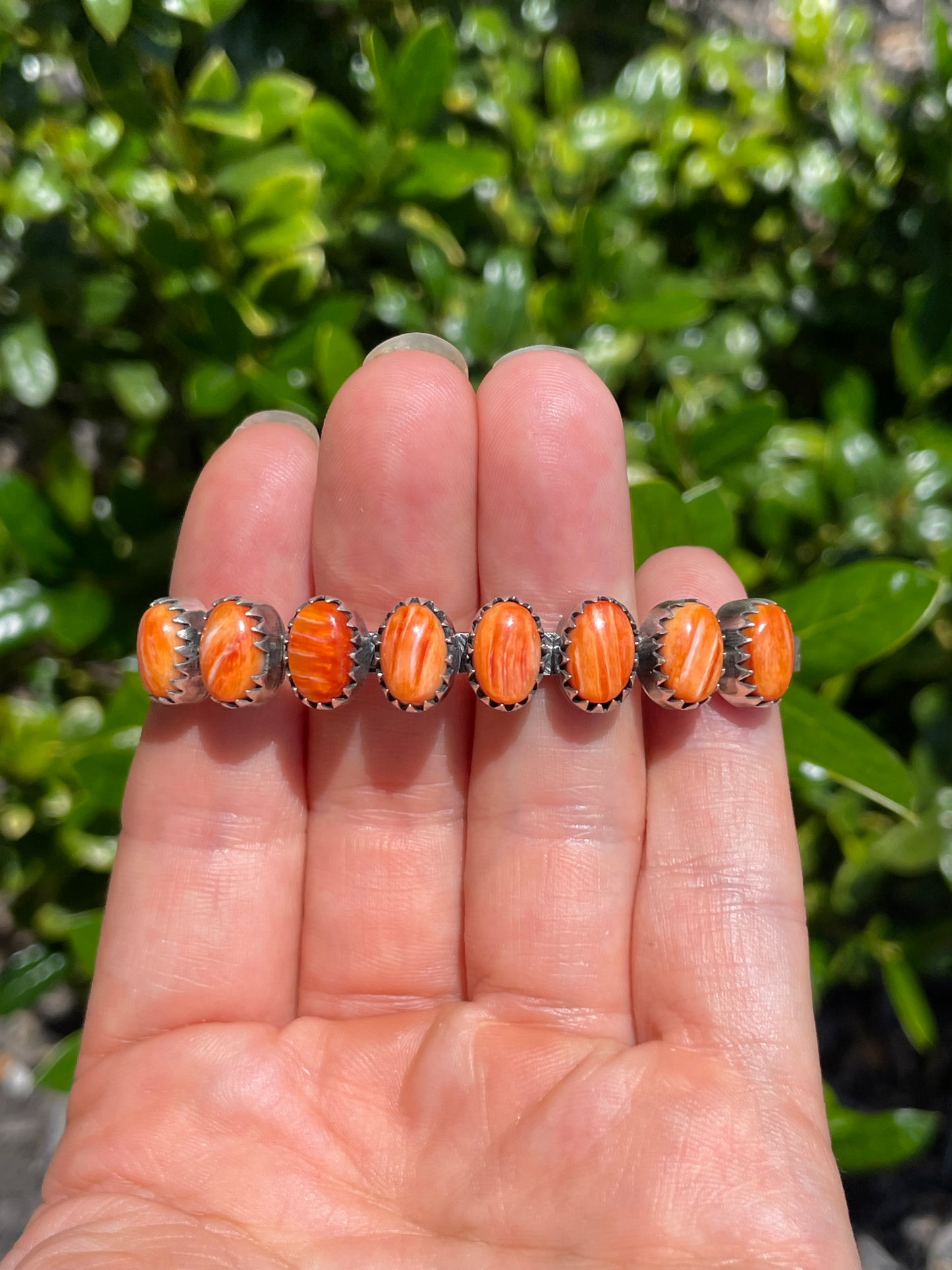 Spiny Oyster Row Cuff Bracelet | 925 Sterling Silver D145